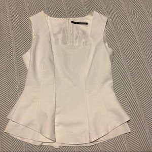 Off-white peplum too - Zara